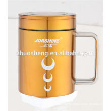 fashionable product promotional double wall stainless steel custom sublimation ceramic mug cup